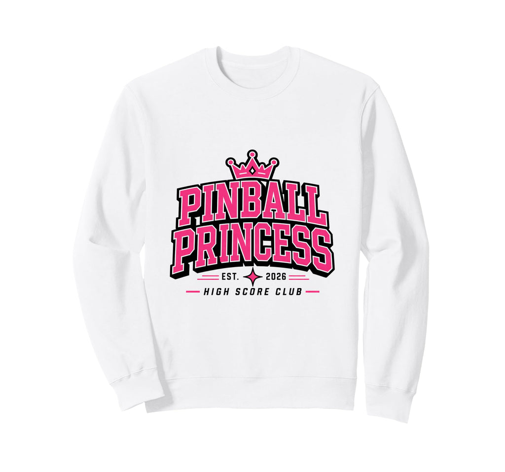 Pinball Princess Machines Funny Sweatshirt - Aesthetic Graphic for Adults - T-Shirt, Sweatshirt, Hoodie