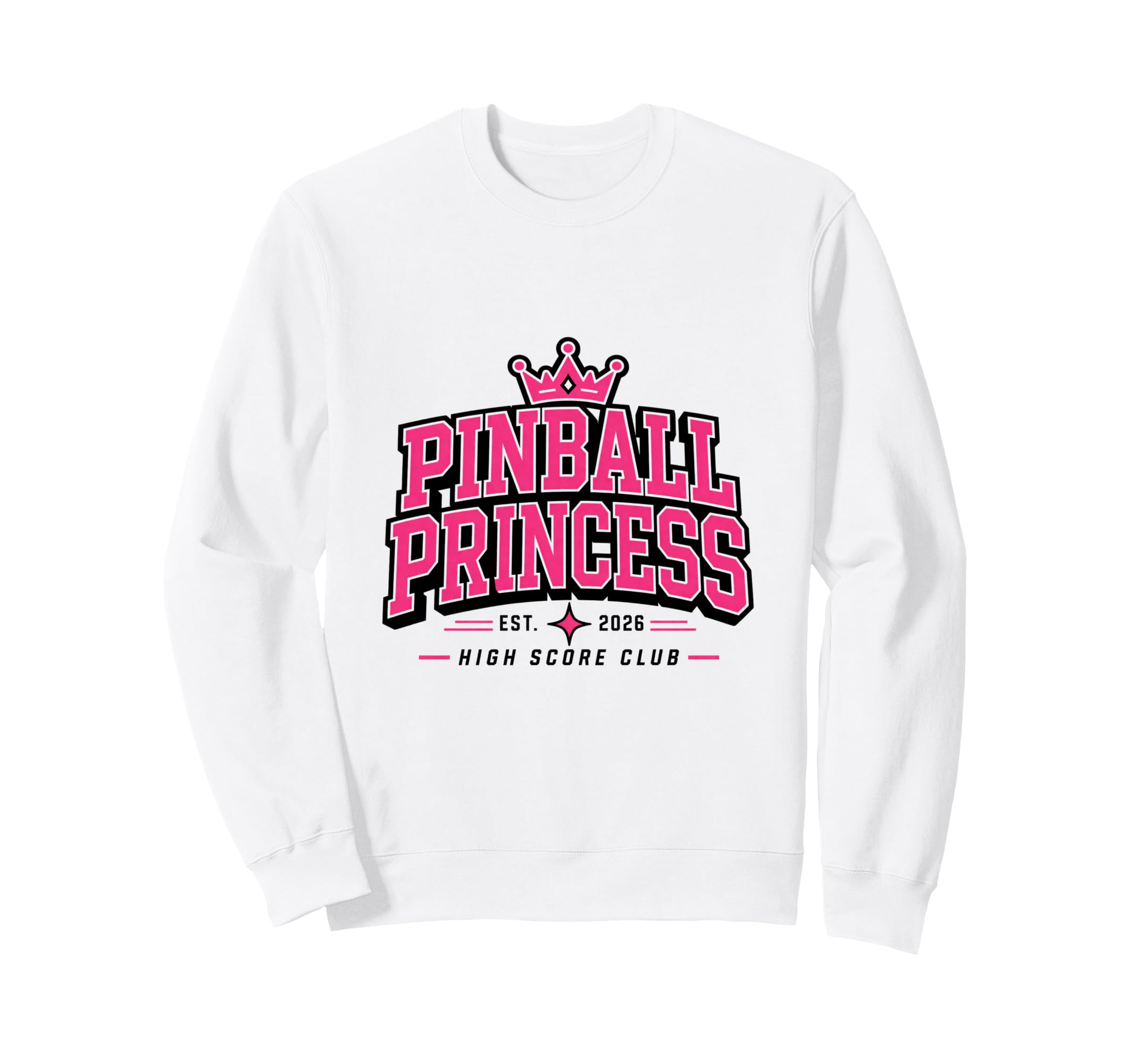 Pinball Princess Machines Funny Sweatshirt - Aesthetic Graphic for Adults - T-Shirt, Sweatshirt, Hoodie