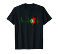 Portugal Heartbeat Ekg Pulse Portugal T-Shirt - Unique Graphic for Adults - T-Shirt, Sweatshirt, Hoodie
