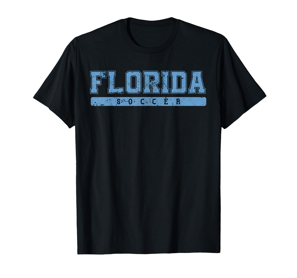 Florida Soccer Sky Blue Text T-Shirt - Streetwear Style Men Women - T-Shirt, Sweatshirt, Hoodie