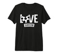 Love Soccer Funny Hearty Soccer T-Shirt - Fun Novelty Design for Adults - T-Shirt, Sweatshirt, Hoodie