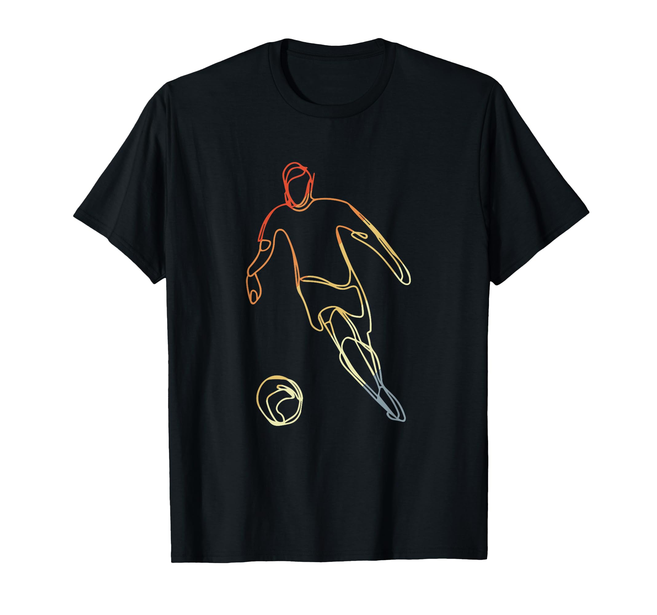 Soccer Player Drawing T-Shirt - Streetwear Style Unisex - T-Shirt, Sweatshirt, Hoodie