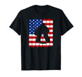 Ice Hockey Goalie Usa Flag Goalkeeper T-Shirt - Minimalist Print Men Women - T-Shirt, Sweatshirt, Hoodie