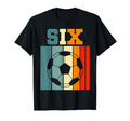 Six 6Th Soccer Birthday Party 6 Years T-Shirt - Minimalist Print Men Women - T-Shirt, Sweatshirt, Hoodie