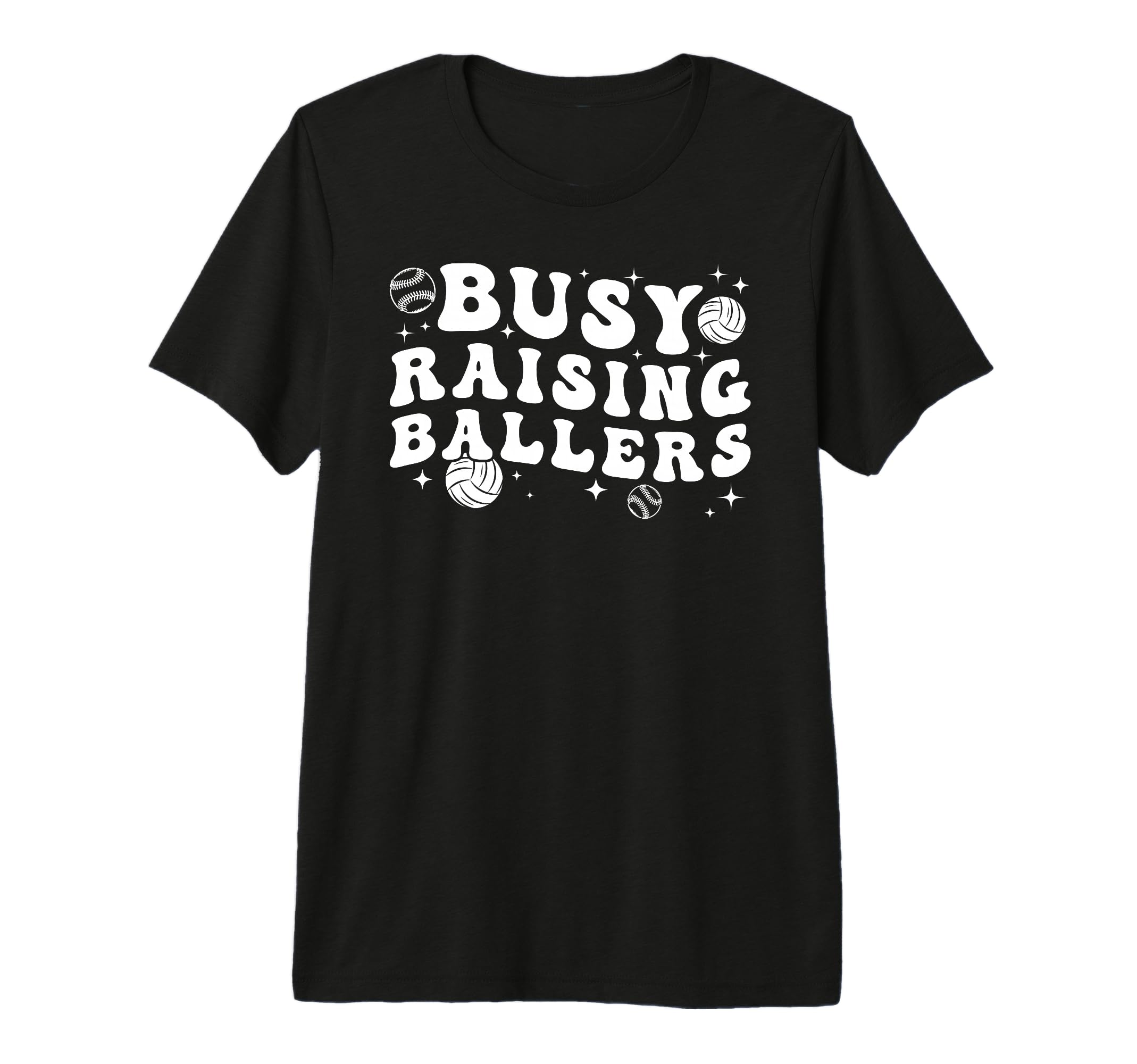 Busy Raising Ballers Volleyball T-Shirt - Unique Graphic Men Women - T-Shirt, Sweatshirt, Hoodie