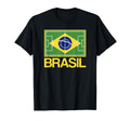 Brazil Soccer Field Flag Brasil Country T-Shirt - Aesthetic Graphic Unisex - T-Shirt, Sweatshirt, Hoodie
