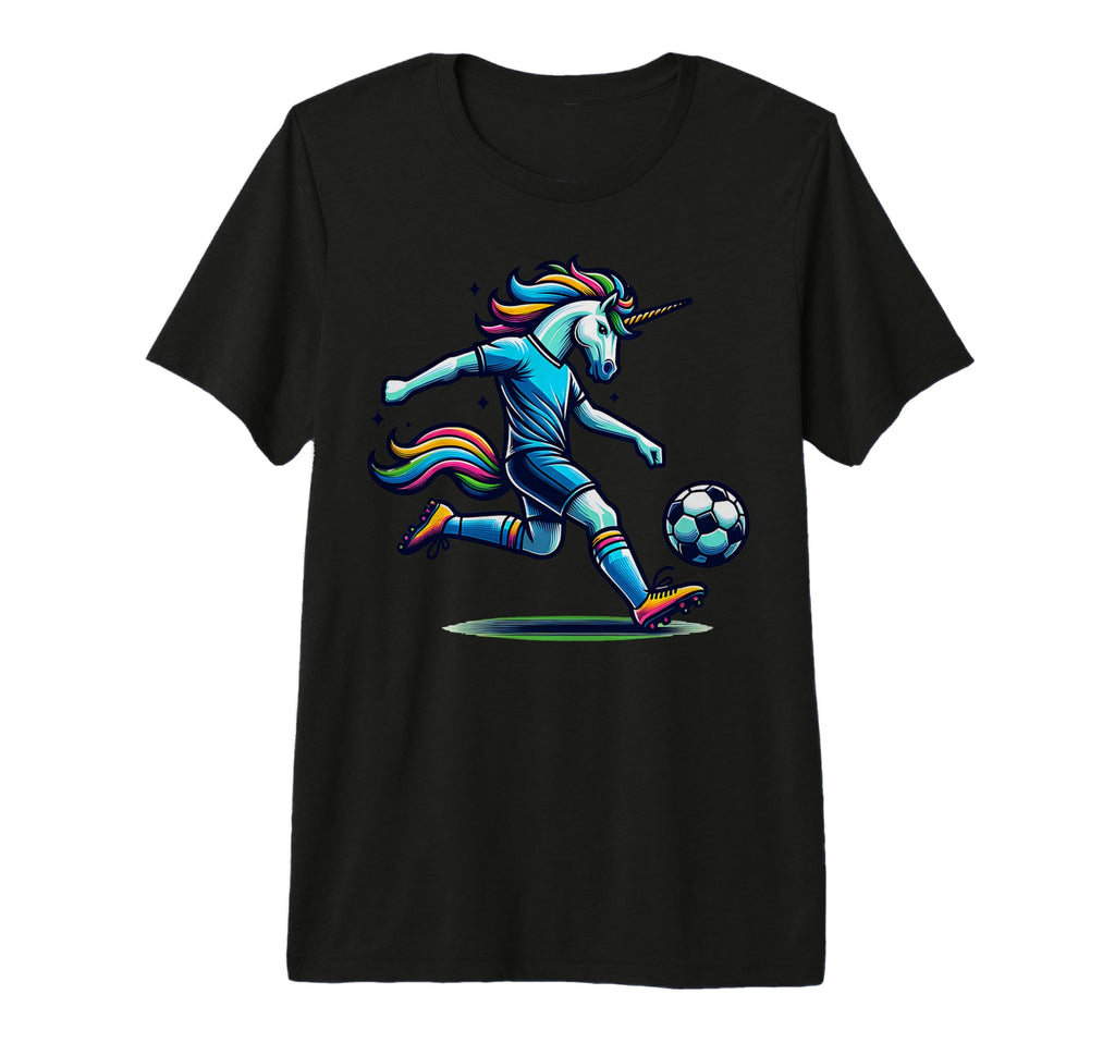 Footballer Unicorn Fans Soccer Team T-Shirt - Unique Graphic Unisex - T-Shirt, Sweatshirt, Hoodie