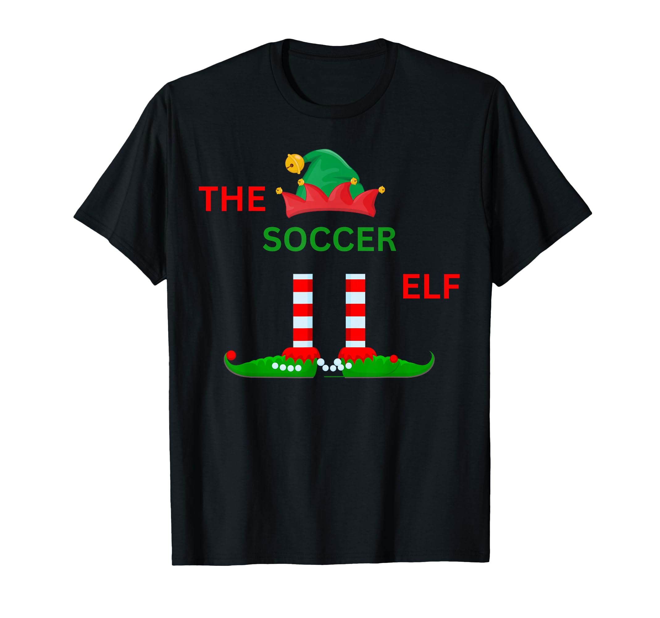 Soccer Funny Elf Pajamas Family T-Shirt - Minimalist Print Unisex - T-Shirt, Sweatshirt, Hoodie