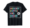 Weekends Coffee And Soccer Play Sports Hoodie - Minimalist Print Men Women - T-Shirt, Sweatshirt, Hoodie