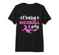 Crazy Kickball Lady Soccer Mom T-Shirt - Unique Graphic Men Women - T-Shirt, Sweatshirt, Hoodie