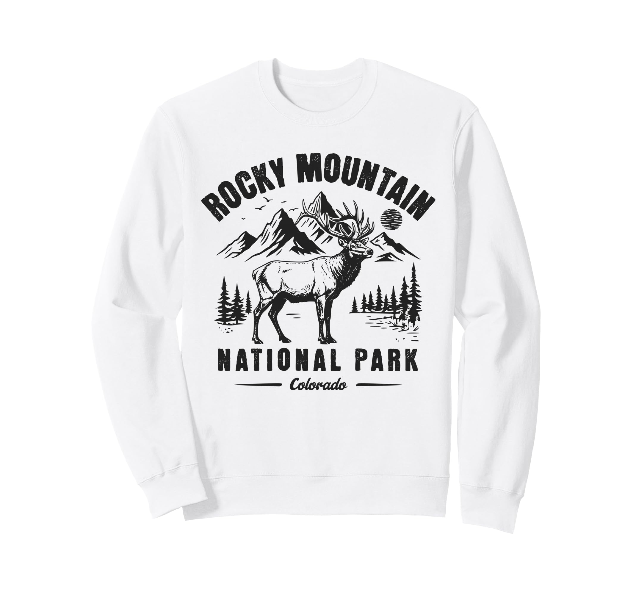 Rocky Mountain National Park Colorado Sweatshirt - Graphic Print Unisex - T-Shirt, Sweatshirt, Hoodie
