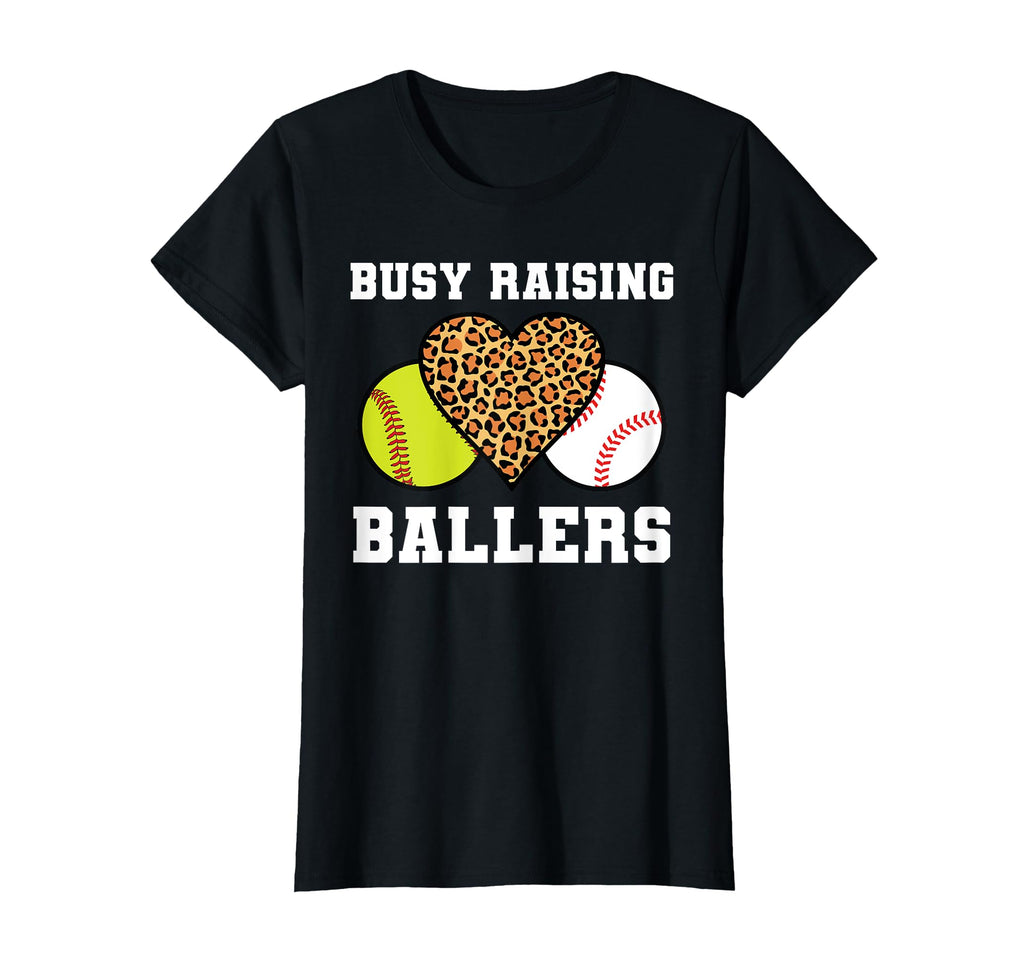 Busy Raising Ballers Softball Baseball T-Shirt - Aesthetic Graphic Unisex - T-Shirt, Sweatshirt, Hoodie