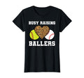 Busy Raising Ballers Softball Baseball T-Shirt - Aesthetic Graphic Unisex - T-Shirt, Sweatshirt, Hoodie