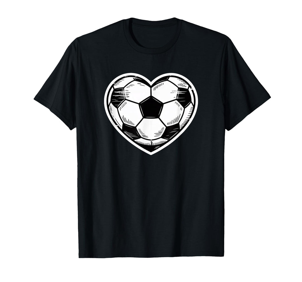Soccer Heart Player Fan Valentines Day T-Shirt - Aesthetic Graphic Unisex - T-Shirt, Sweatshirt, Hoodie