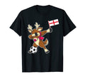 Soccer English Flag Reindeer England T-Shirt - Aesthetic Graphic Men Women - T-Shirt, Sweatshirt, Hoodie