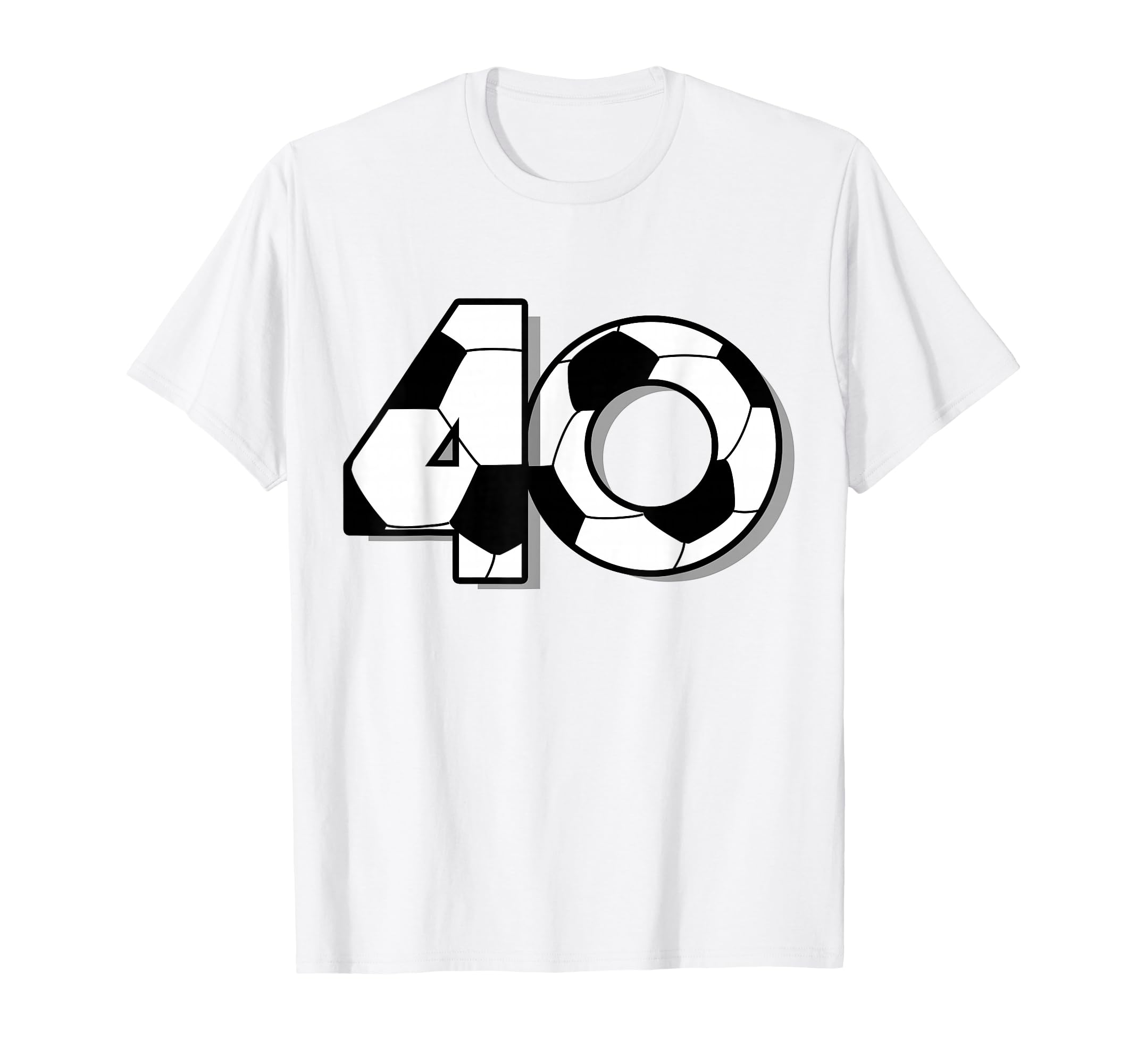 Fortieth Birthday Party 40Th Soccer T-Shirt - Aesthetic Graphic for Adults - T-Shirt, Sweatshirt, Hoodie