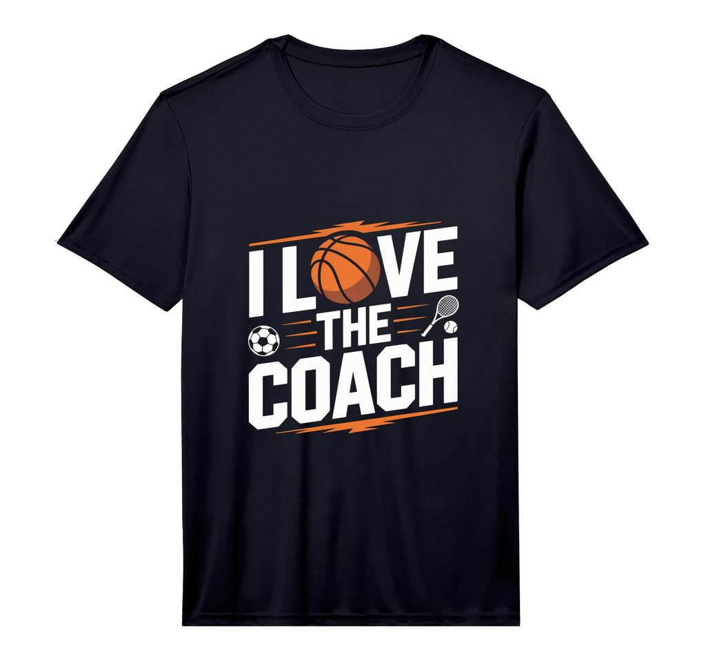 Mens I Love Coach Sports T-Shirt - Fun Novelty Design for Adults - T-Shirt, Sweatshirt, Hoodie