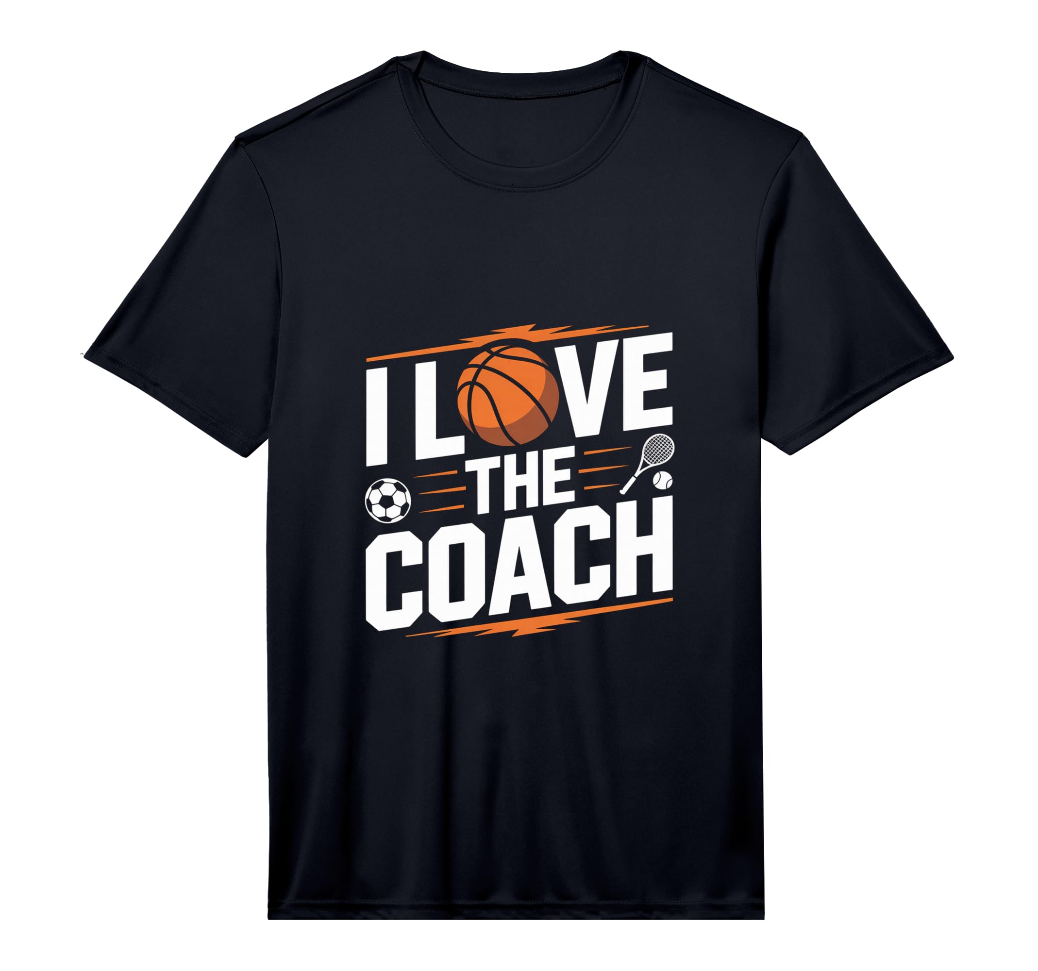 Mens I Love Coach Sports T-Shirt - Fun Novelty Design for Adults - T-Shirt, Sweatshirt, Hoodie