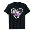 Soccer Aunt Heart Aunt Soccer Player T-Shirt - Minimalist Print for Adults - T-Shirt, Sweatshirt, Hoodie