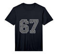 Number 67 Numbered Uniform Sports Jersey T-Shirt - Unique Graphic Unisex - T-Shirt, Sweatshirt, Hoodie