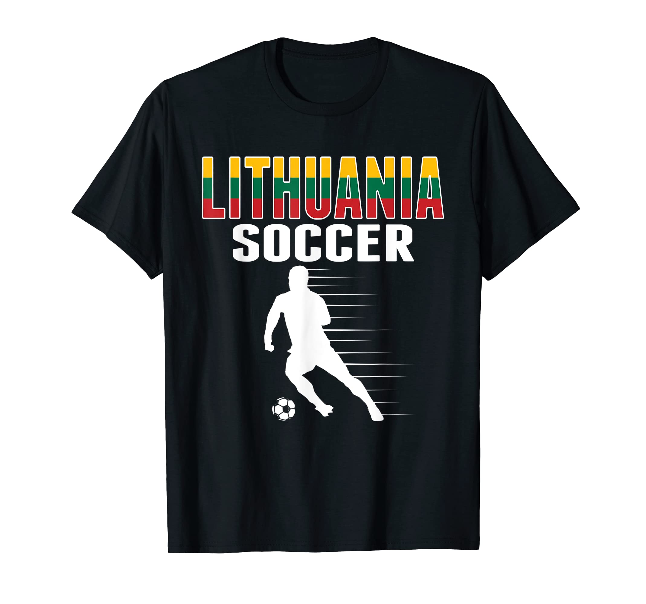 Lithuania Soccer Fans Jersey T-Shirt - Novelty Apparel for Adults - T-Shirt, Sweatshirt, Hoodie