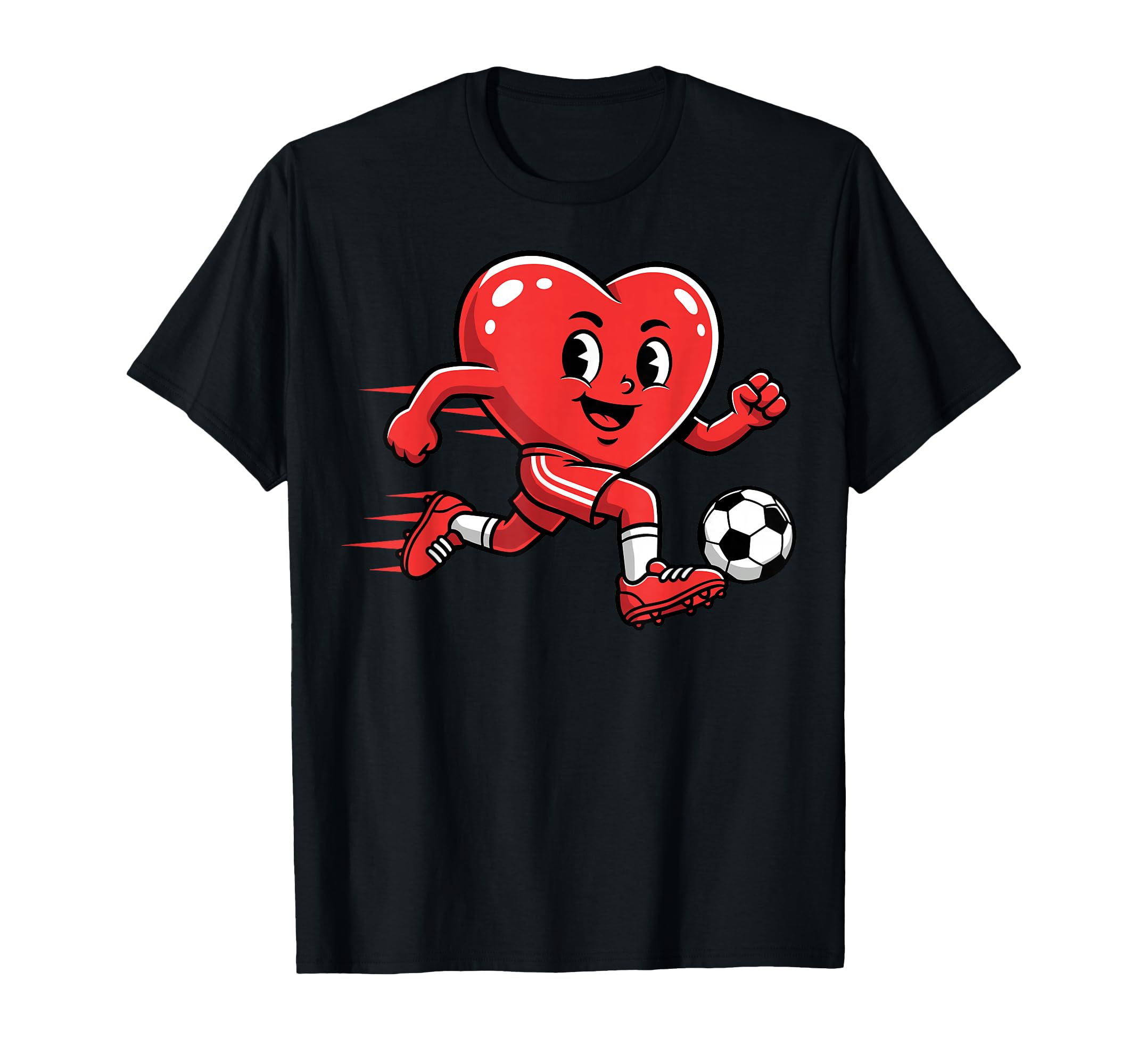 Love Heart Soccer Player Couple T-Shirt - Casual Everyday Wear Men Women - T-Shirt, Sweatshirt, Hoodie