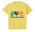 Soccer Tie Dye Peace Love Soccer Player T-Shirt - Custom Art Print Unisex - T-Shirt, Sweatshirt, Hoodie