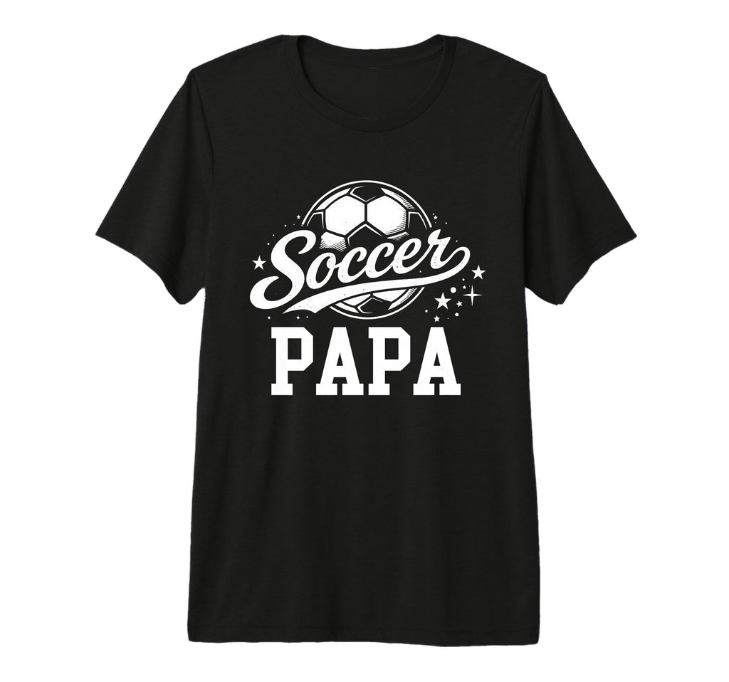 Soccer Papa Soccer Ball Tri Blend T-Shirt - Aesthetic Graphic Unisex - T-Shirt, Sweatshirt, Hoodie