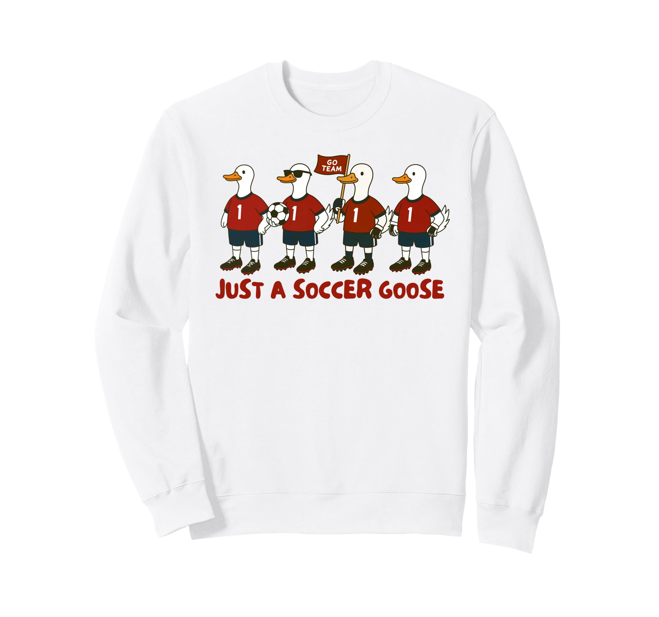 Soccer Player Game Day Silly Sweatshirt - Minimalist Print for Adults - T-Shirt, Sweatshirt, Hoodie