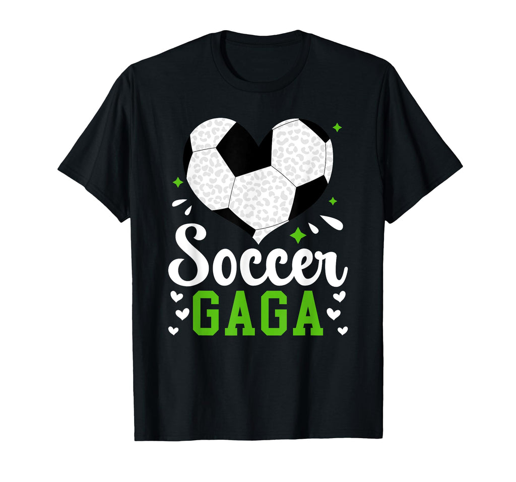 Soccer Gaga Heart Gaga Soccer Player T-Shirt - Novelty Apparel for Adults - T-Shirt, Sweatshirt, Hoodie
