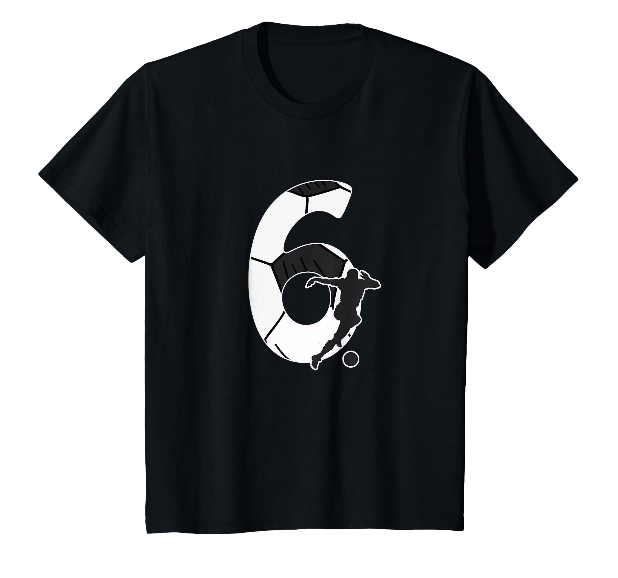 6Th Birthday Soccer Player 6 Years T-Shirt - Casual Everyday Wear Unisex - T-Shirt, Sweatshirt, Hoodie