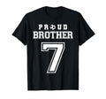 Number 7 Custom Proud Soccer Futbol T-Shirt - Fun Novelty Design Men Women - T-Shirt, Sweatshirt, Hoodie
