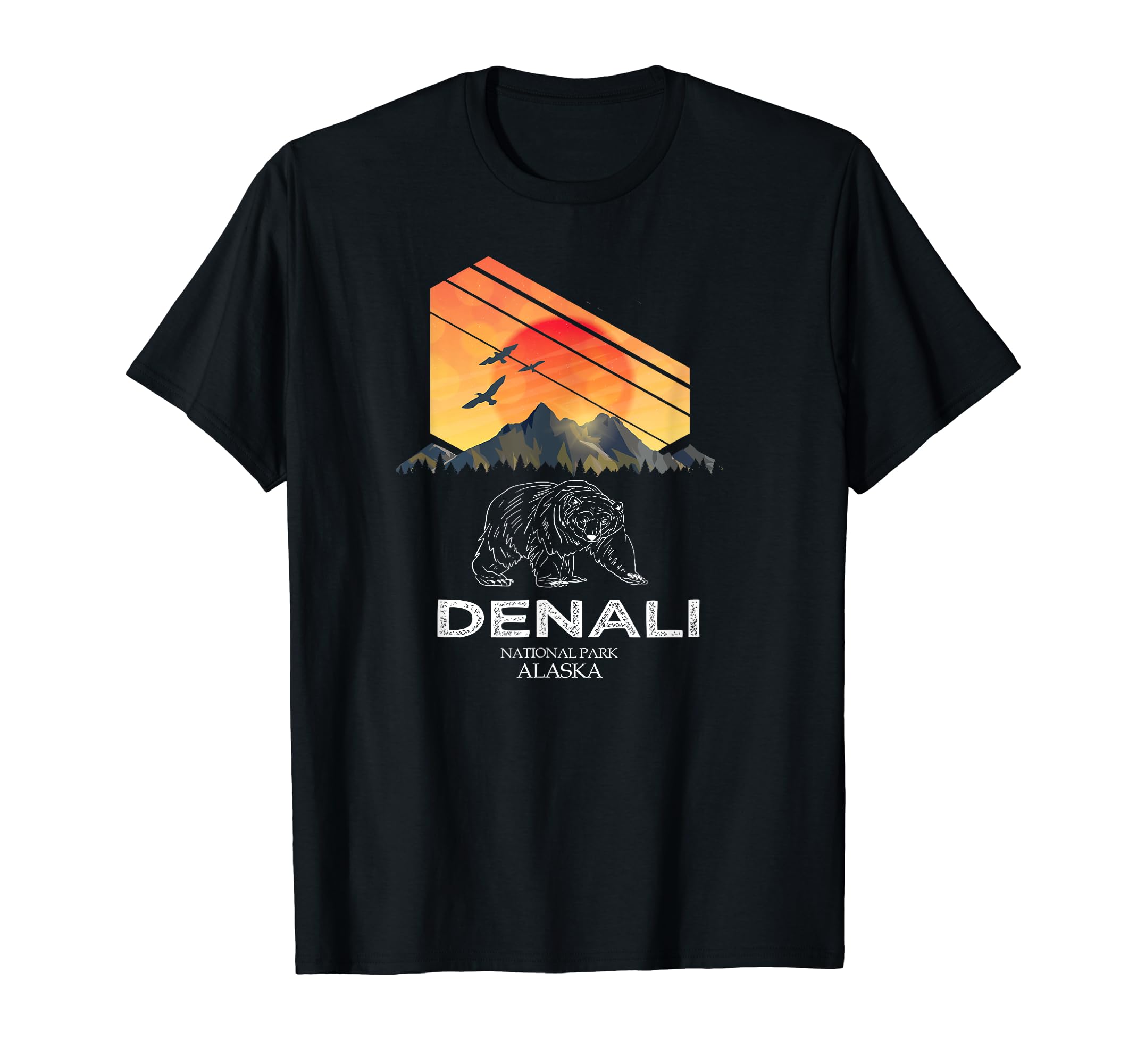 Denali Alaska National Park T-Shirt - Novelty Apparel for Adults - T-Shirt, Sweatshirt, Hoodie