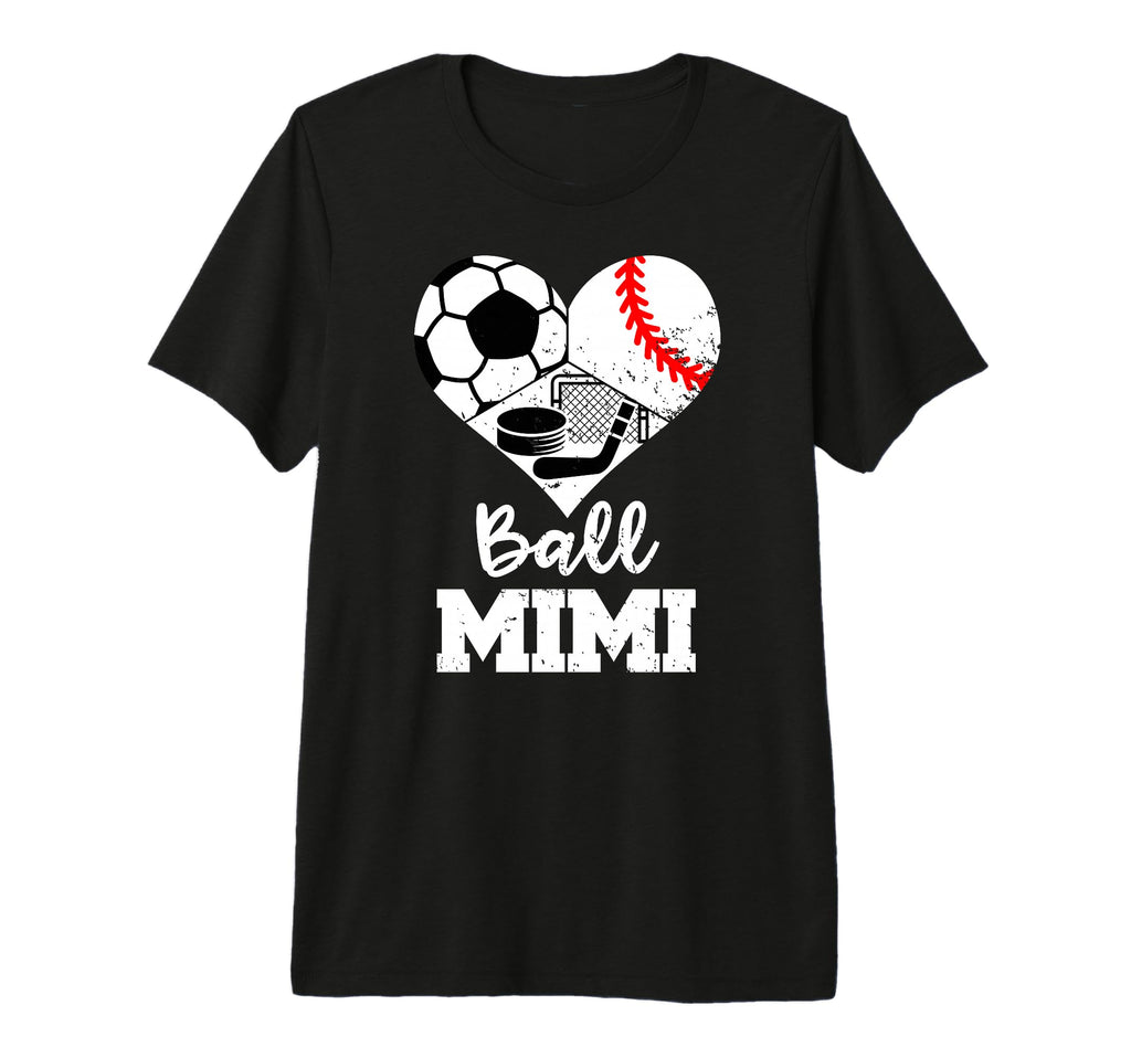 Ball Mimi Funny Soccer Baseball T-Shirt - Casual Everyday Wear Unisex - T-Shirt, Sweatshirt, Hoodie