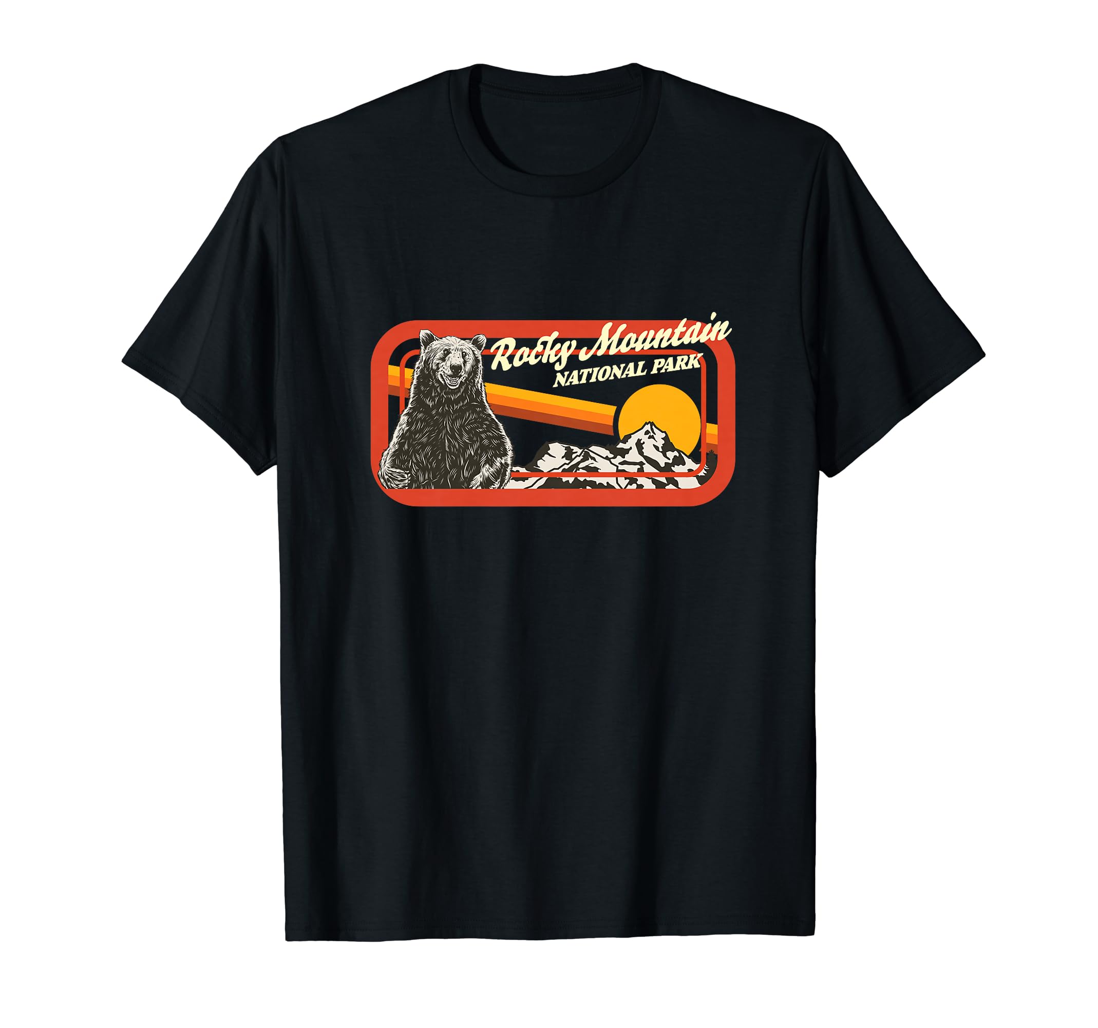 Rocky Mountain National Park Bear T-Shirt - Novelty Apparel for Adults - T-Shirt, Sweatshirt, Hoodie