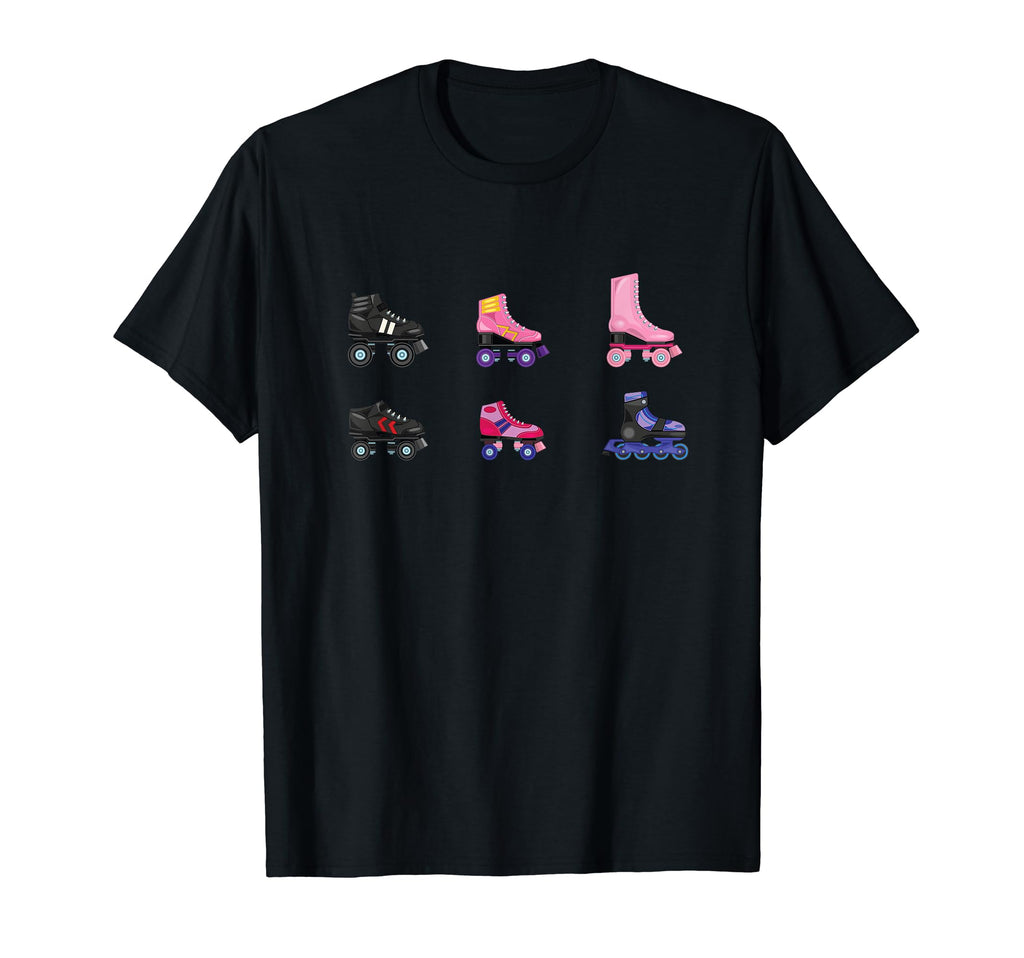 Various Roller Skate Types Roller T-Shirt - Aesthetic Graphic Men Women - T-Shirt, Sweatshirt, Hoodie