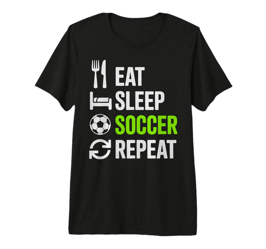 Eat Sleep Soccer Repet Goalie Player T-Shirt - Trendy Graphic Men Women - T-Shirt, Sweatshirt, Hoodie