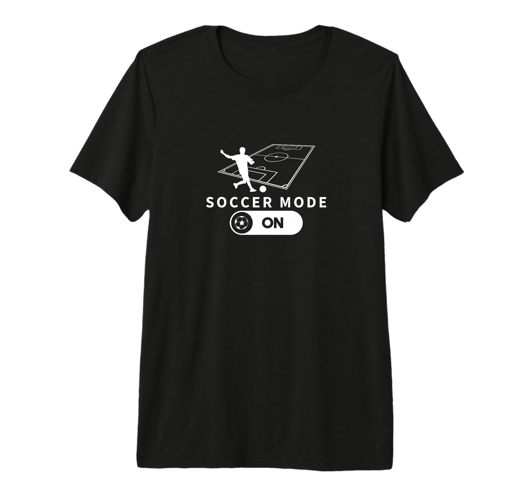 Soccer Mode Funny Soccer Player Tri Blend T-Shirt - Graphic Print Unisex - T-Shirt, Sweatshirt, Hoodie