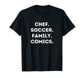 Chef Soccer Family Comics T-Shirt - Streetwear Style for Adults - T-Shirt, Sweatshirt, Hoodie