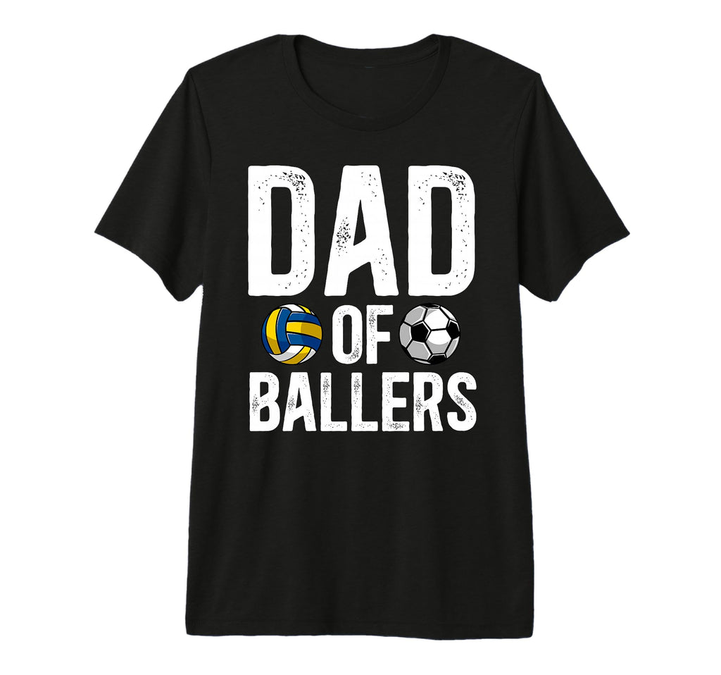 Mens Dad Ballers Proud Volleyball T-Shirt - Minimalist Print Men Women - T-Shirt, Sweatshirt, Hoodie