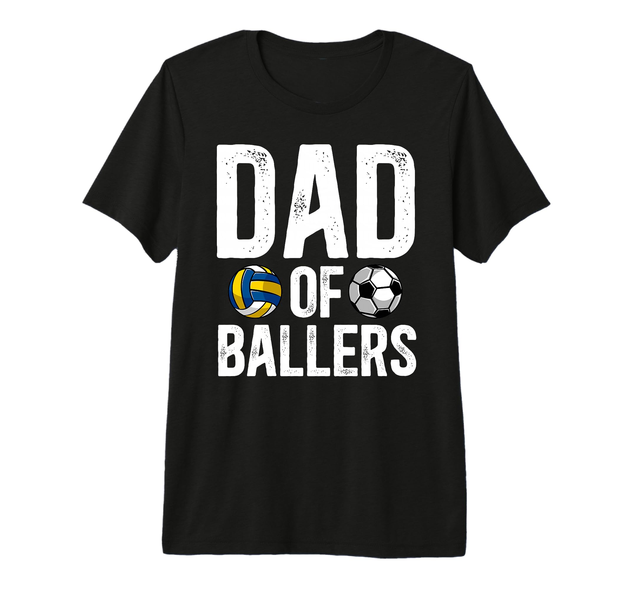 Mens Dad Ballers Proud Volleyball T-Shirt - Minimalist Print Men Women - T-Shirt, Sweatshirt, Hoodie
