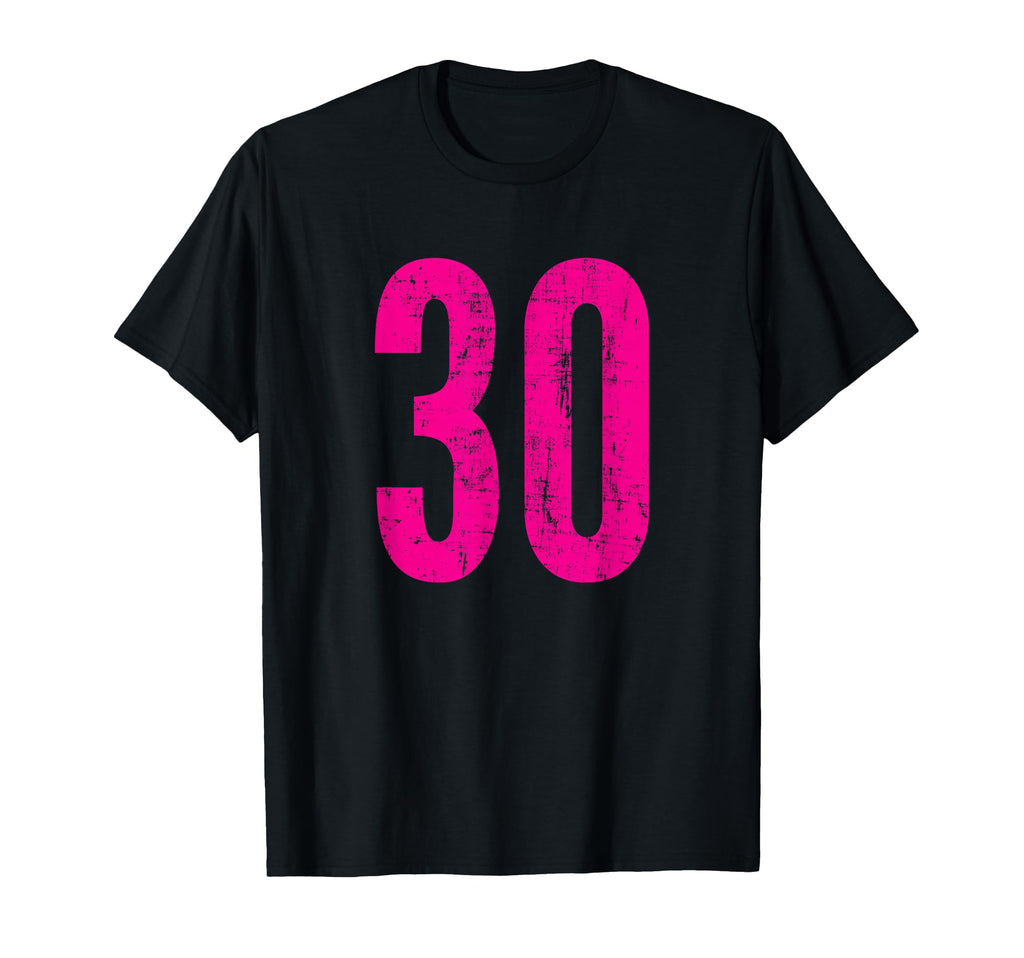 Number 30 Distressed Sport Team Player T-Shirt - Unique Graphic Men Women - T-Shirt, Sweatshirt, Hoodie