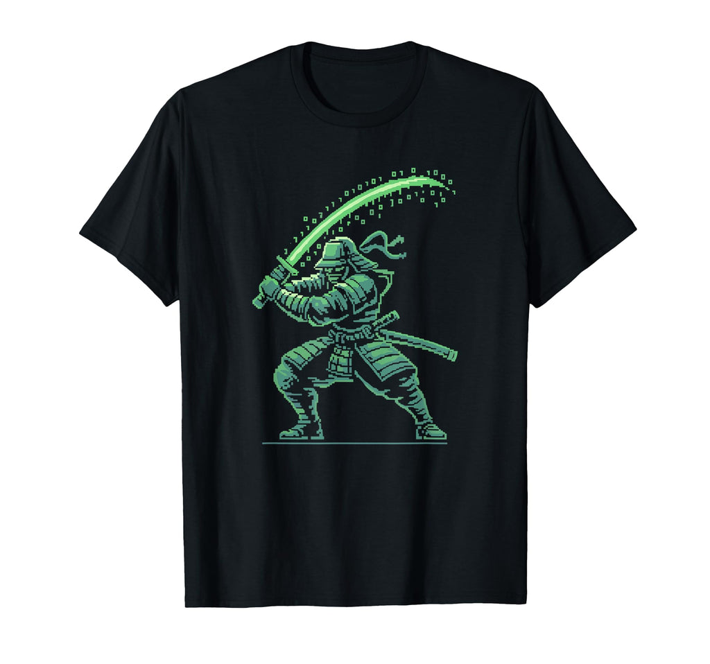Pixel Samurai Warrior Arcade Gamer T-Shirt - Streetwear Style for Adults - T-Shirt, Sweatshirt, Hoodie