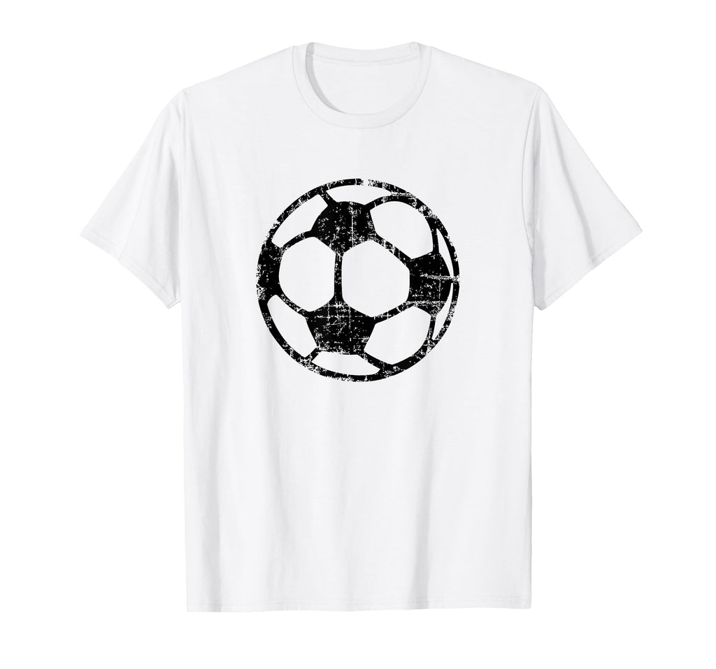 Soccer Ball Black Fans Players T-Shirt - Casual Everyday Wear Men Women - T-Shirt, Sweatshirt, Hoodie