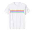 Simple Minimalist Rainbow Stripe T-Shirt - Fun Novelty Design for Adults - T-Shirt, Sweatshirt, Hoodie