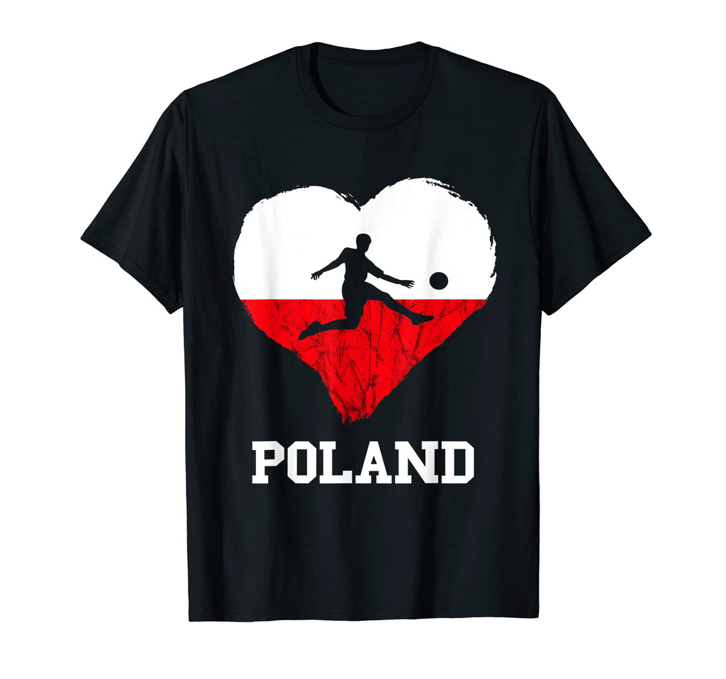 Poland Polska Soccer Team Heart Poland T-Shirt - Streetwear Style Unisex - T-Shirt, Sweatshirt, Hoodie