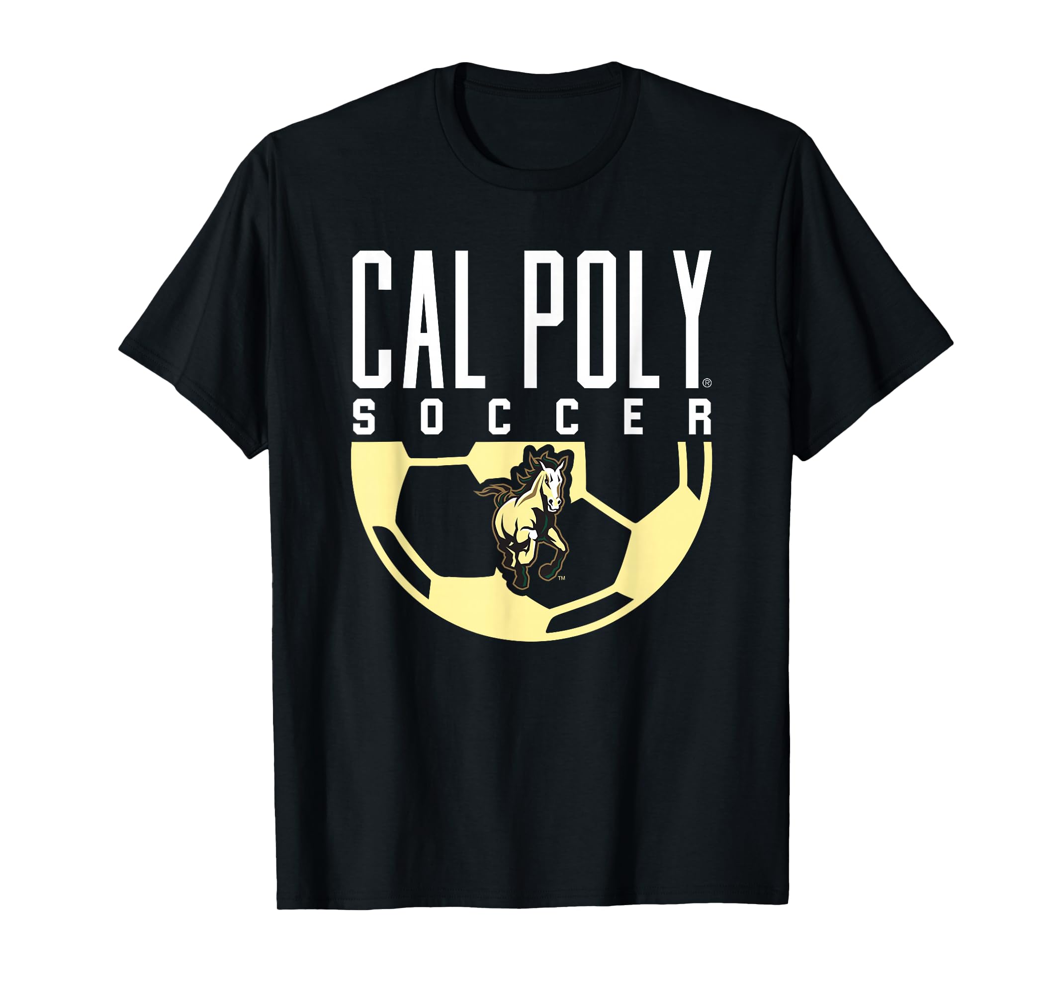 Cal Poly Mustangs Soccer Arch T-Shirt - Graphic Print for Adults - T-Shirt, Sweatshirt, Hoodie