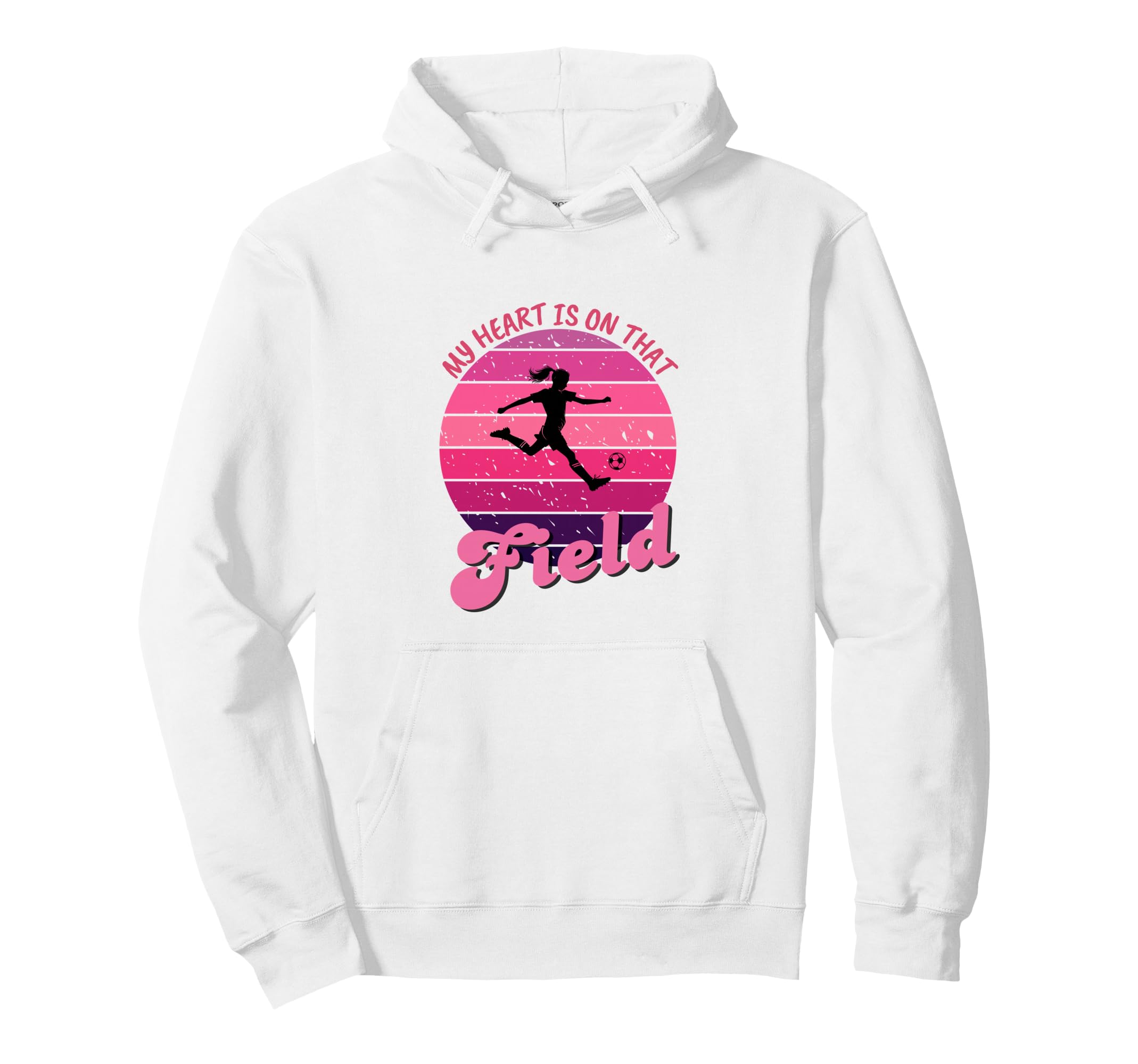 Soccer Mom My Heart Is That Field Hoodie - Casual Everyday Wear Unisex - T-Shirt, Sweatshirt, Hoodie