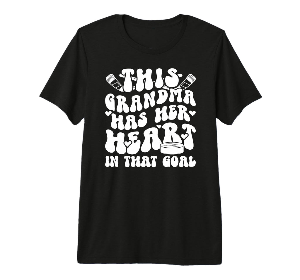 Groovy Hockey Goalie Grandma Hockey T-Shirt - Trendy Graphic for Adults - T-Shirt, Sweatshirt, Hoodie