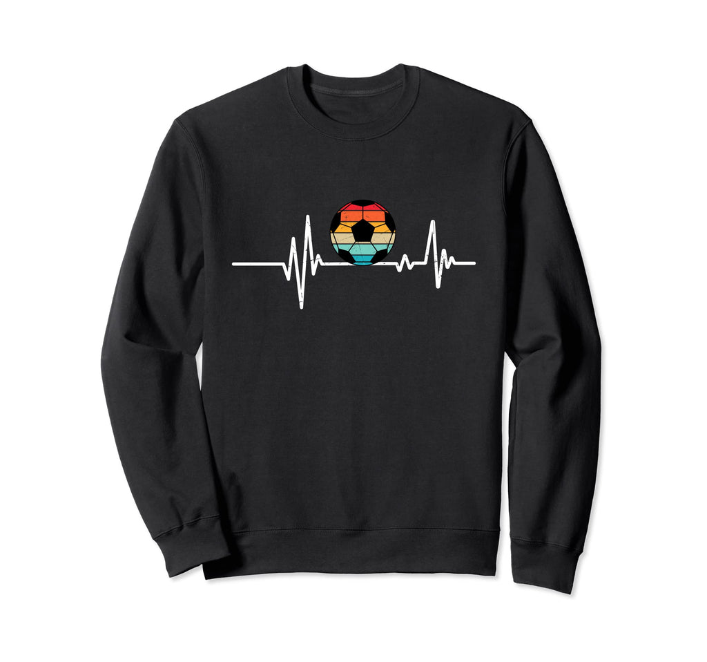 Soccer Heartbeat Soccer Ball Sweatshirt - Unique Graphic for Adults - T-Shirt, Sweatshirt, Hoodie